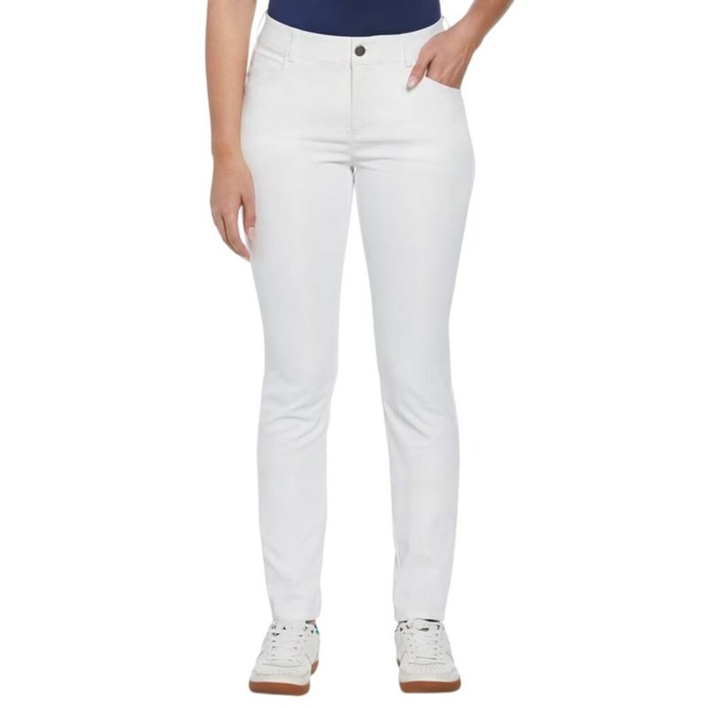 Original Penguin Womens/Ladies Veronica Slim Golf Trousers / Bright White